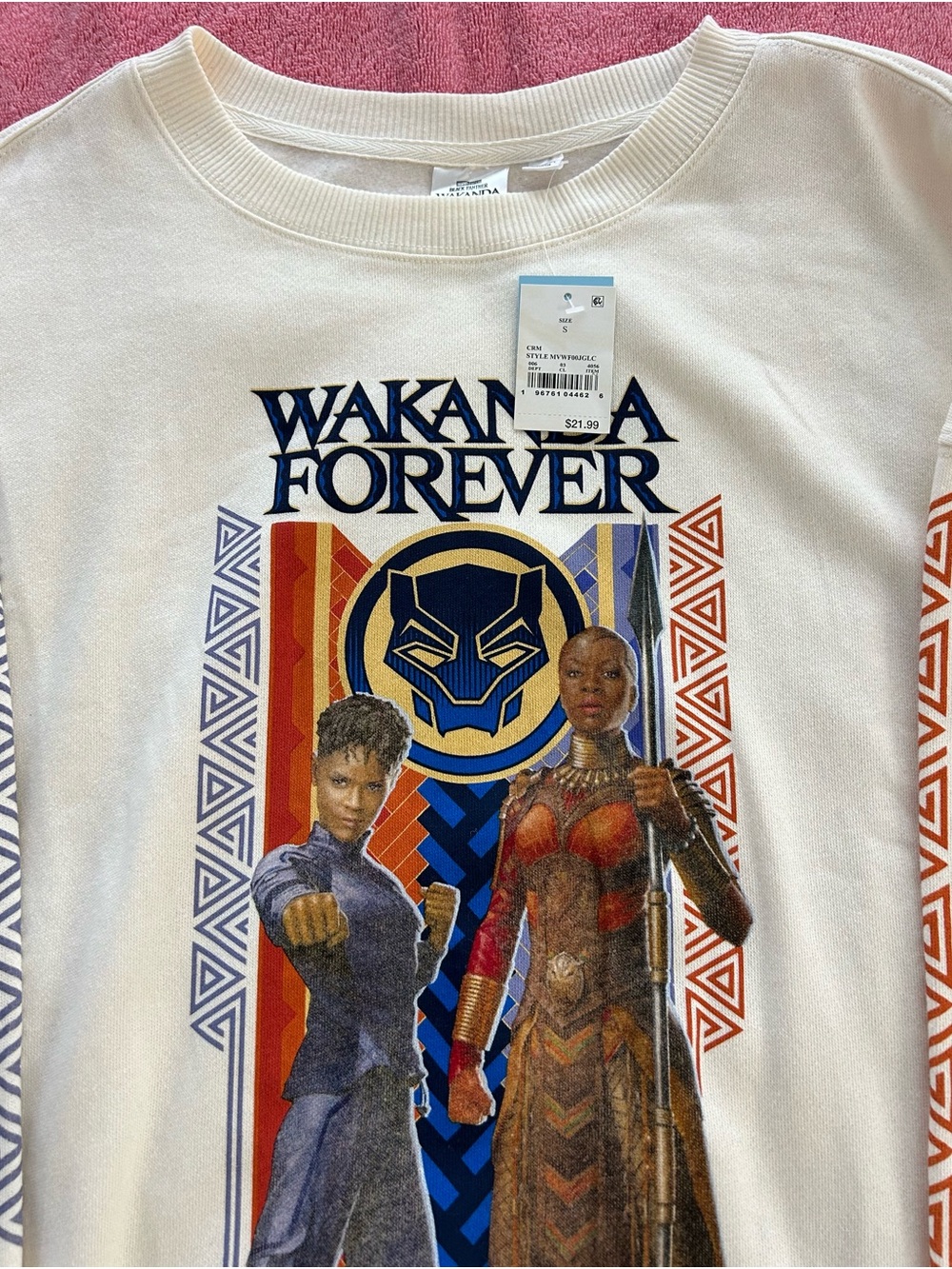 Wakanda Forever Graphic Tee - Cream